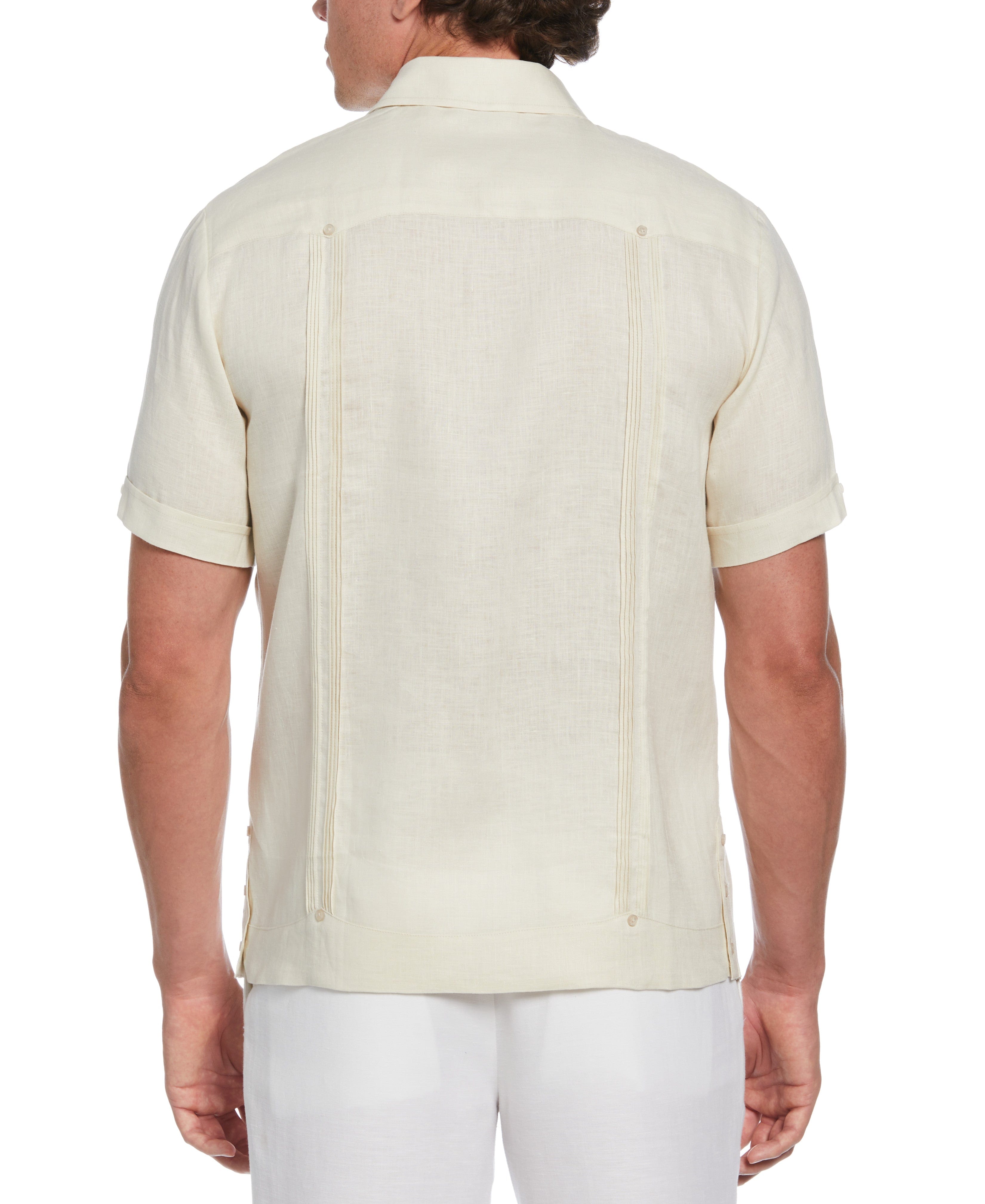 100% Linen Four-Pocket Guayabera Shirt