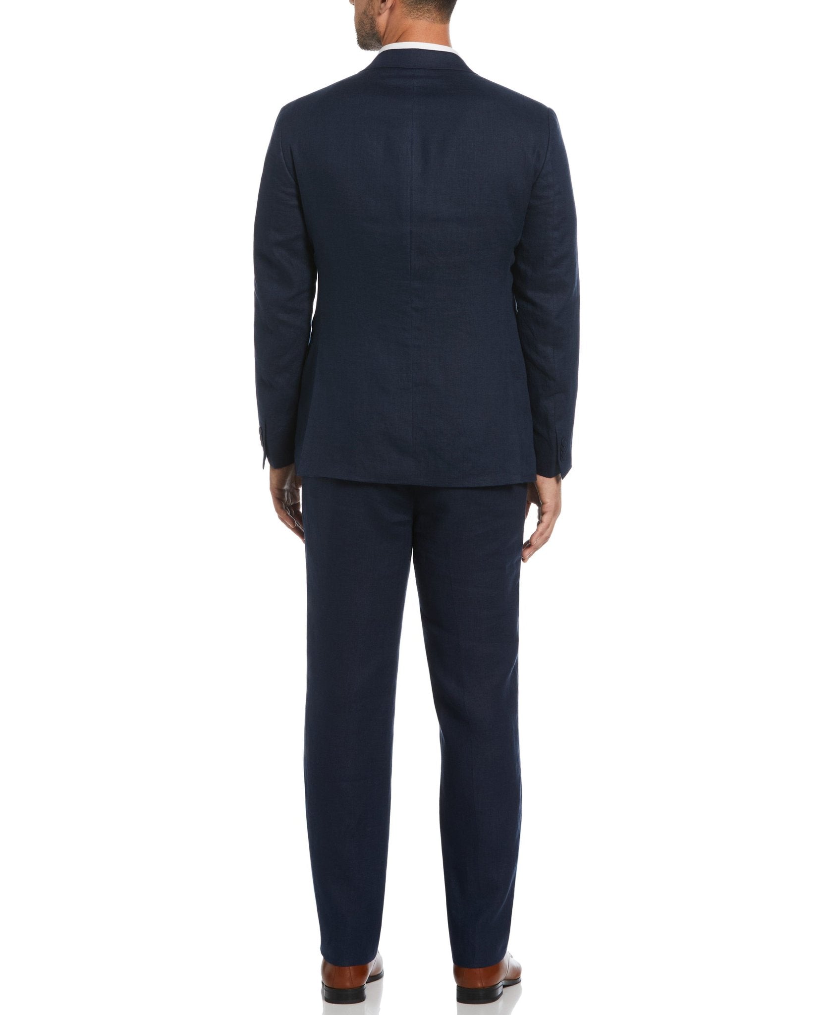 100% Linen Navy Suit