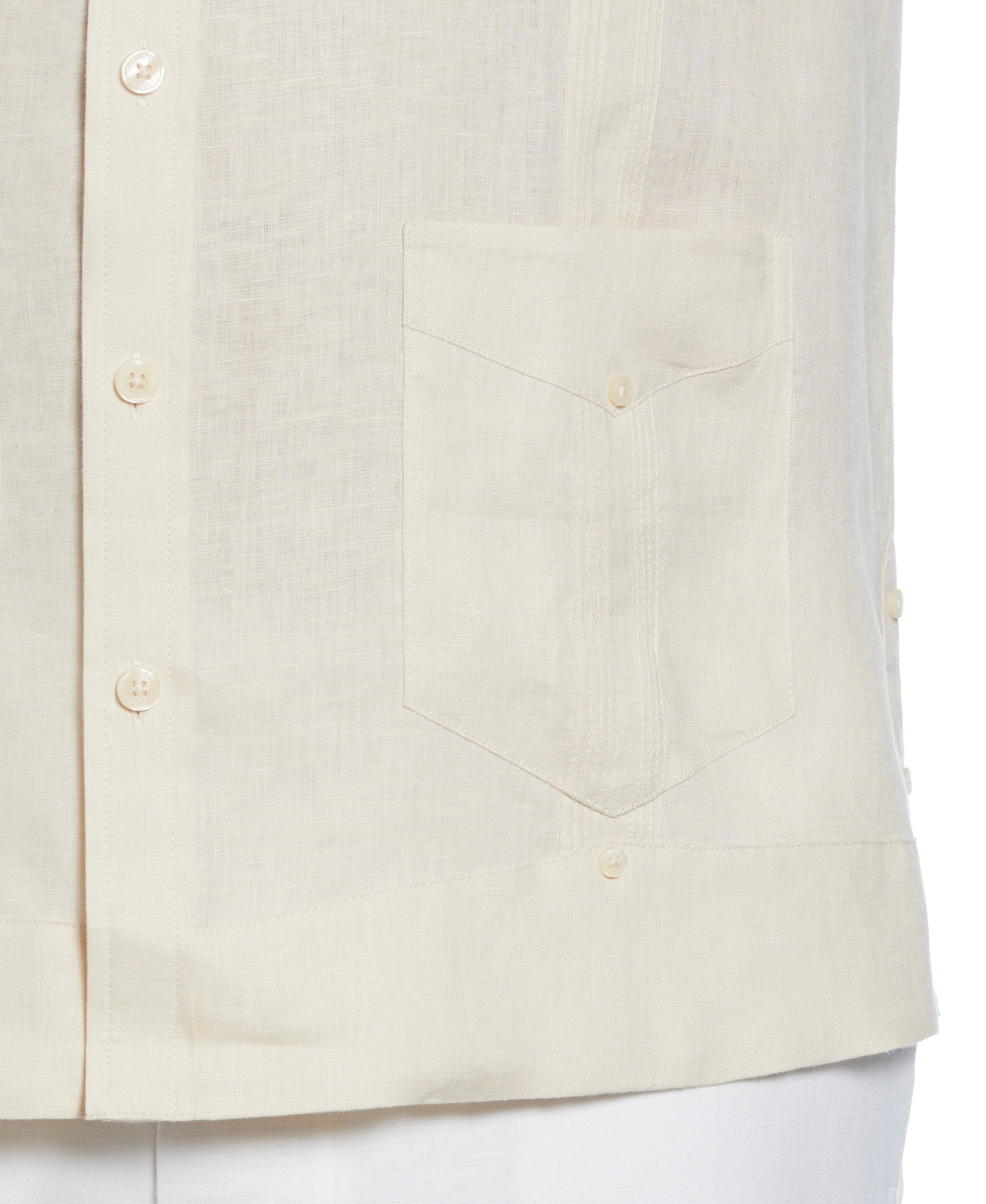 Big & Tall 100% Linen Classic Guayabera Shirt - Long Sleeve