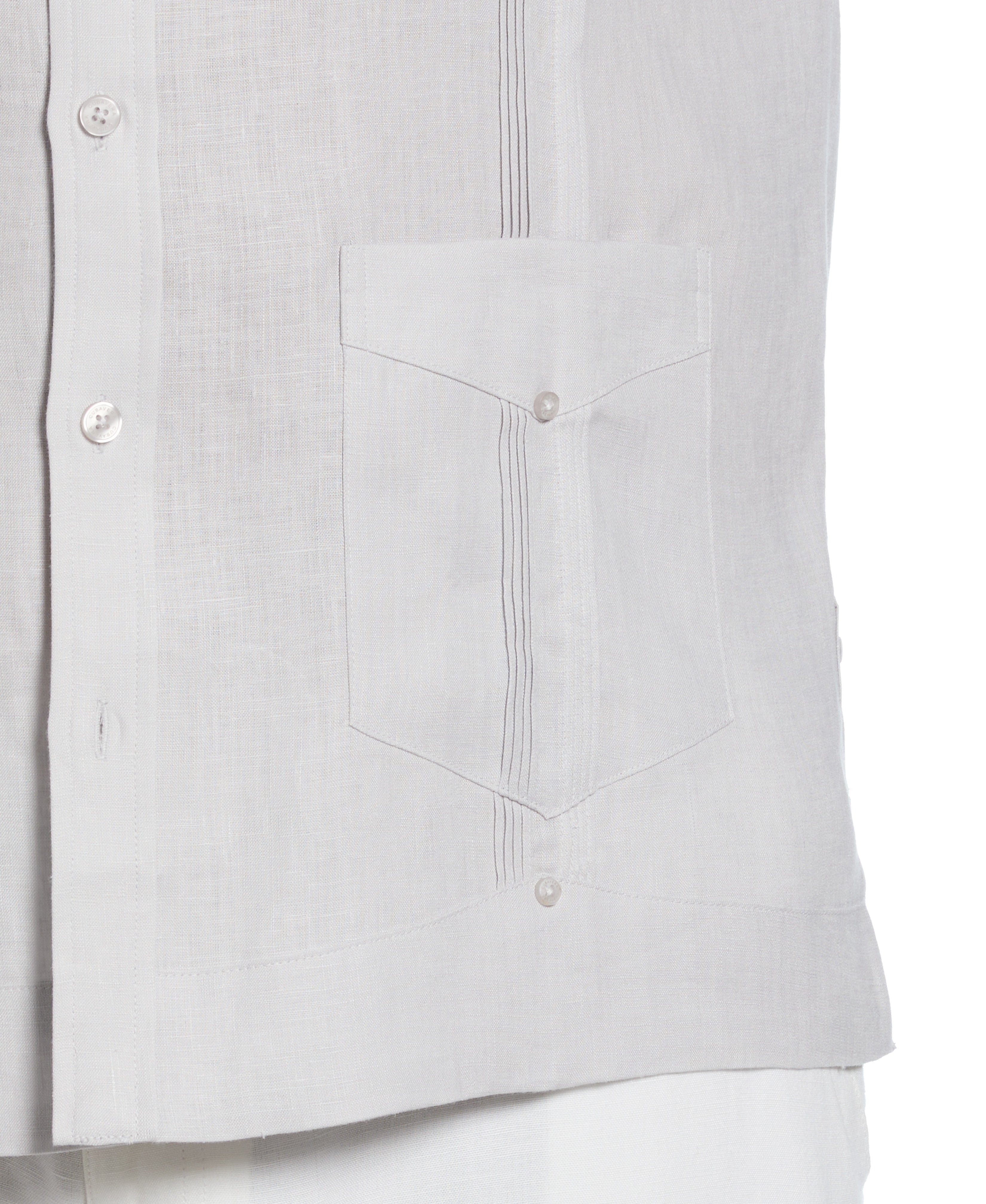 Big & Tall 100% Linen Classic Guayabera Shirt - Long Sleeve