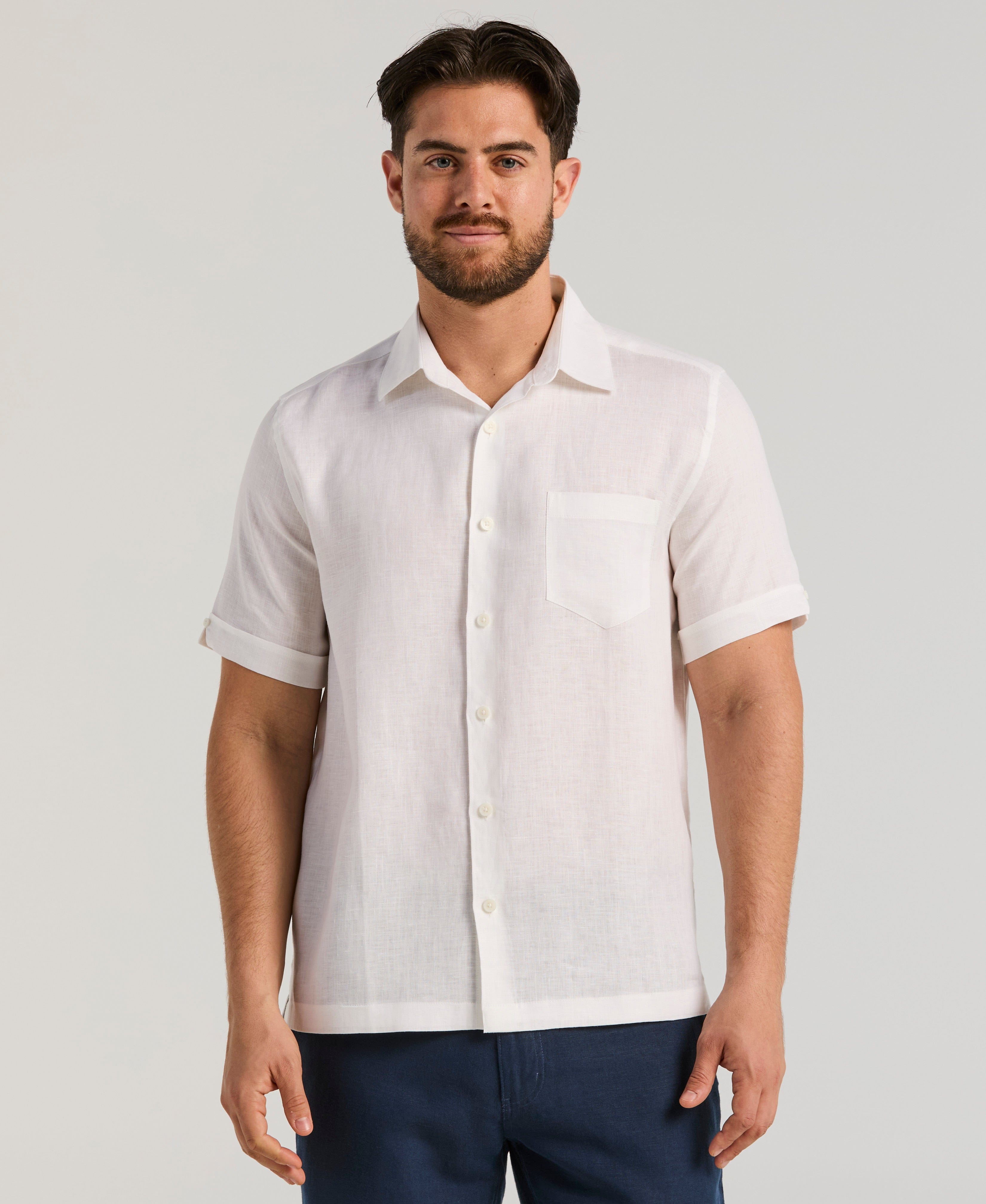 Classic Solid Linen Shirt