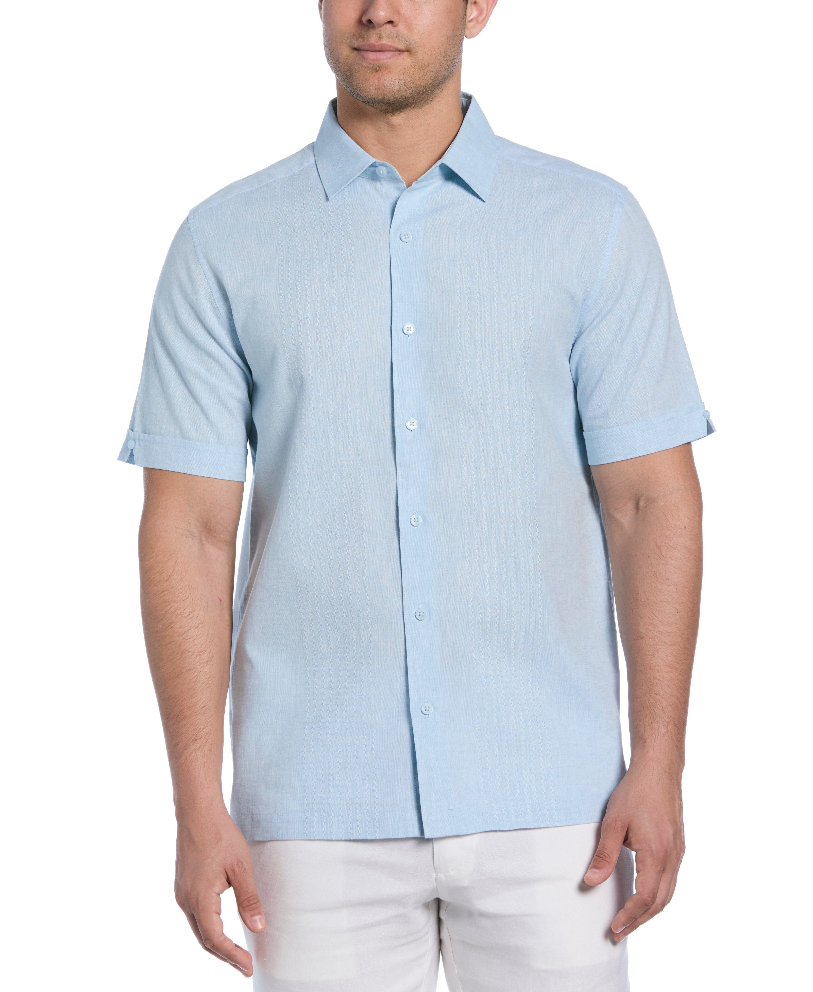 Engineered Dobby Panels Shirt