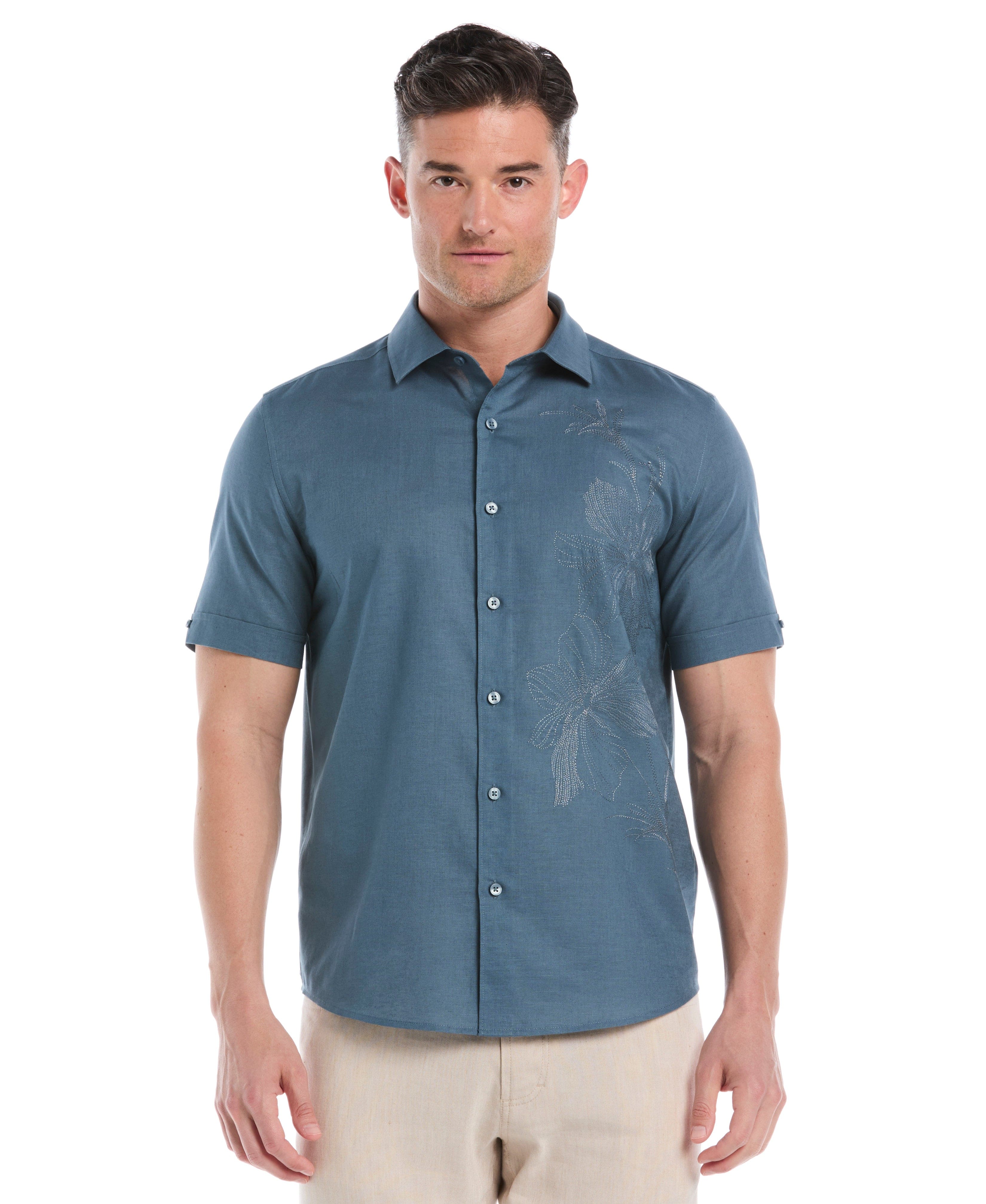 Floral Embroidered Shirt