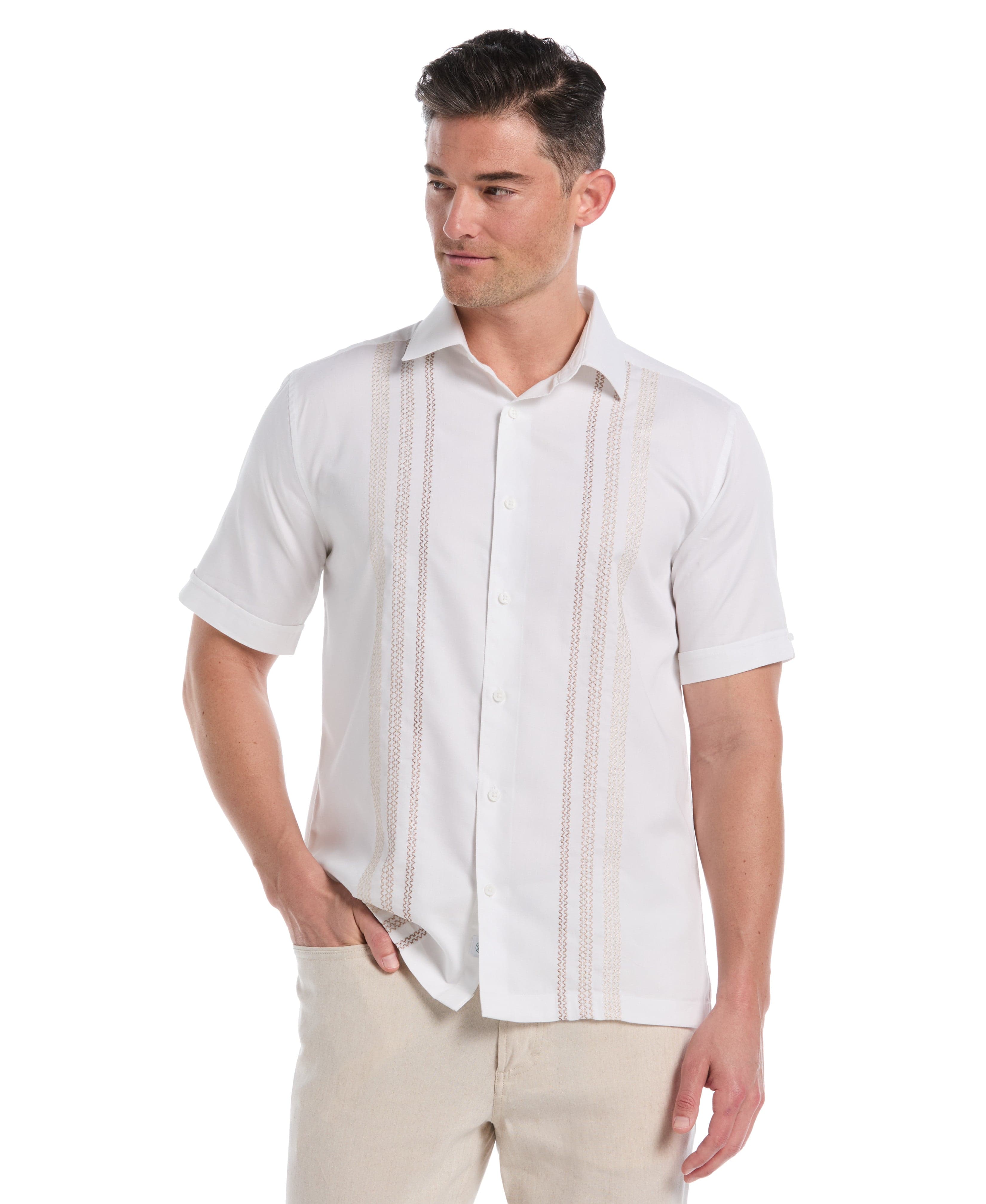 Ombre Embroidery Panel Shirt