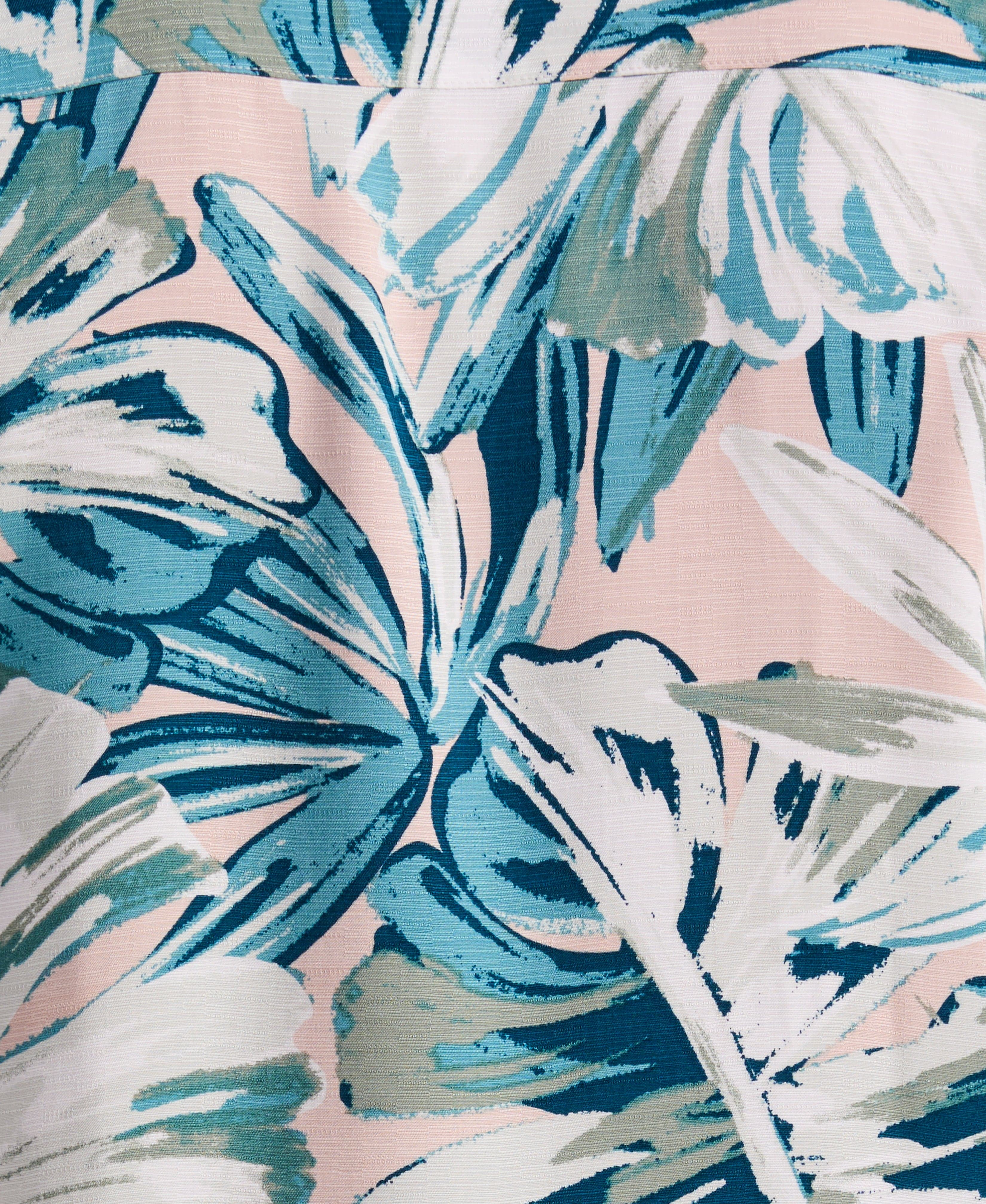 Oversized Leaf Print Shirt