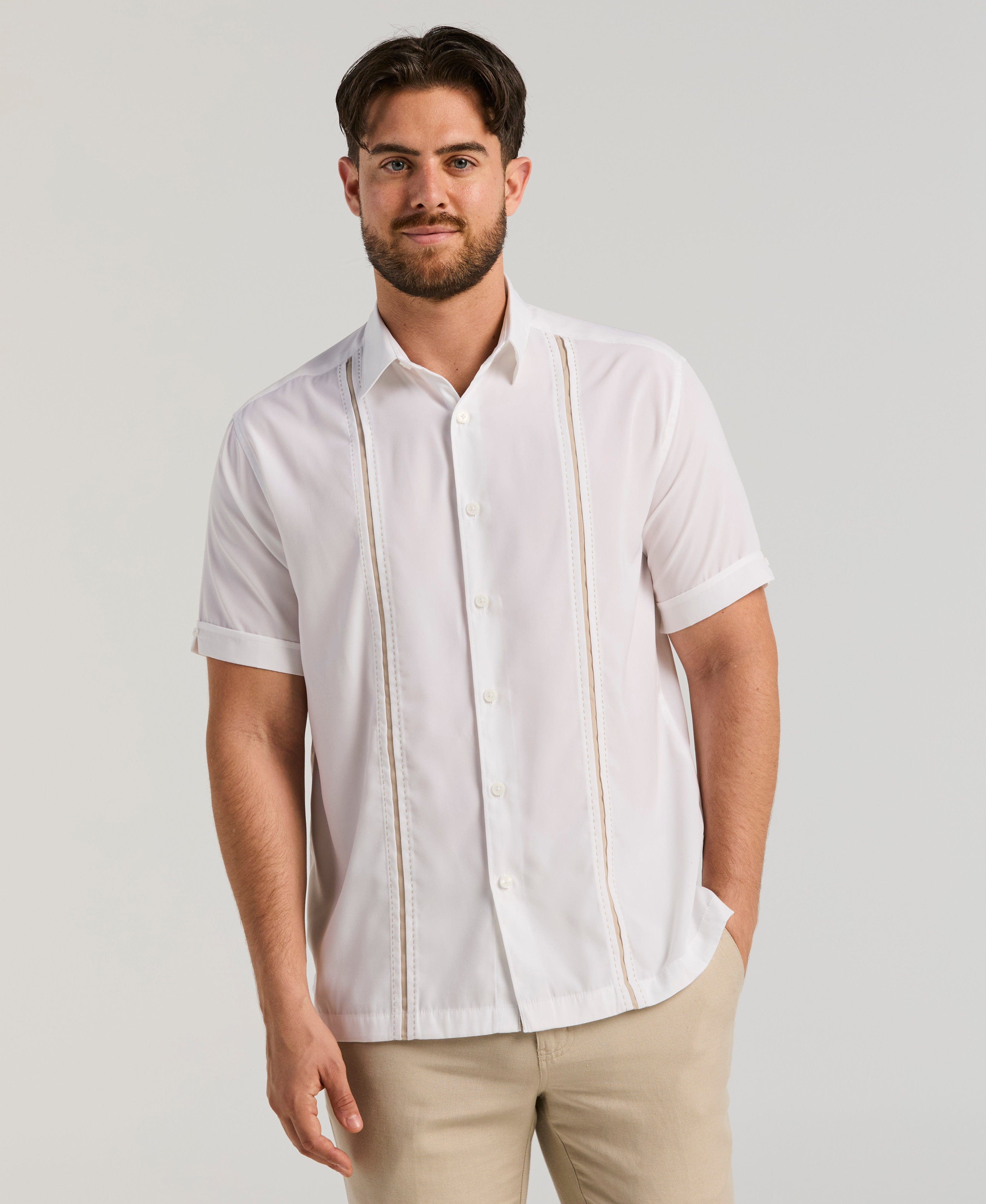 Panel Shirt - Contrast Stitching