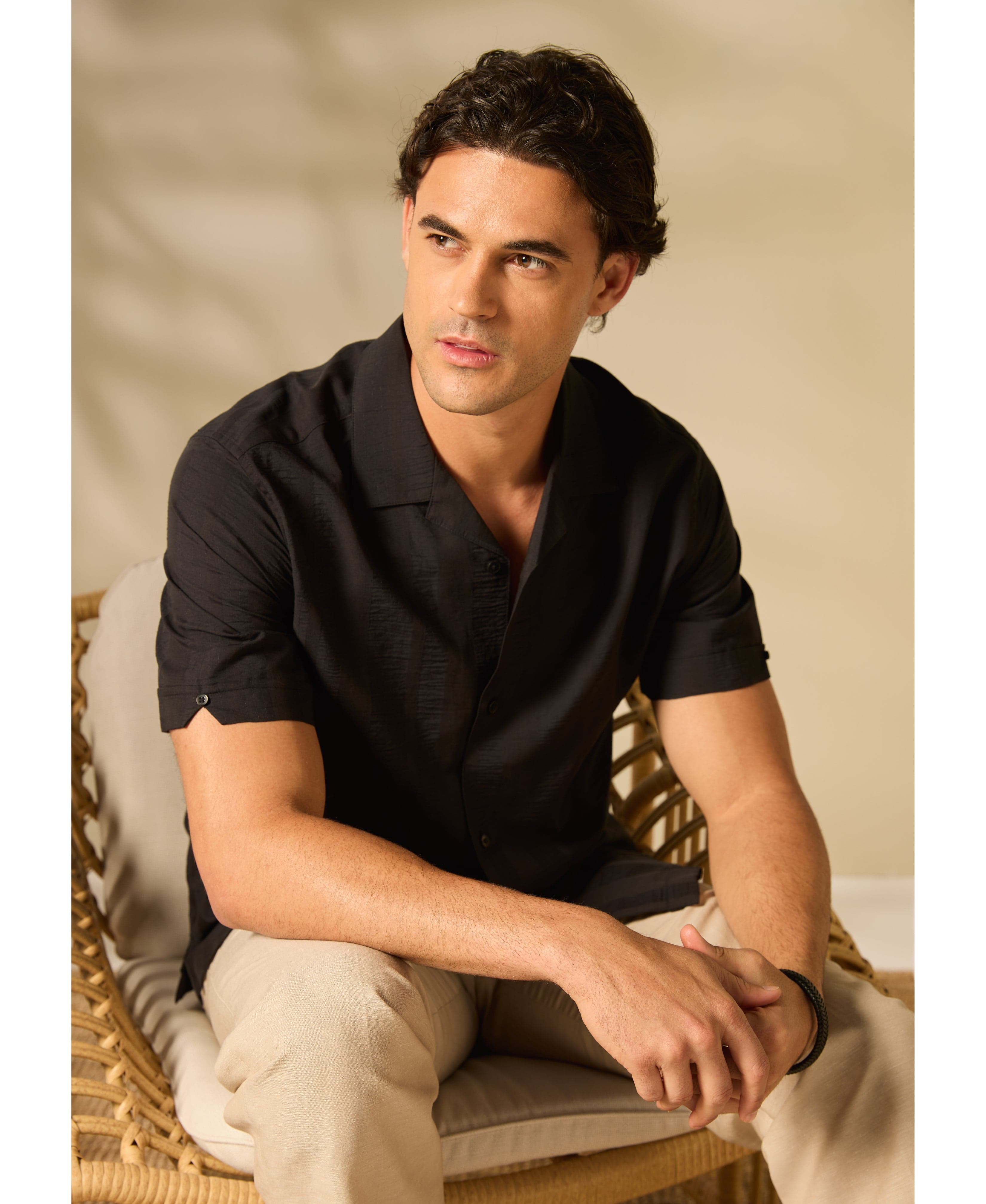 Seersucker Texture Shirt