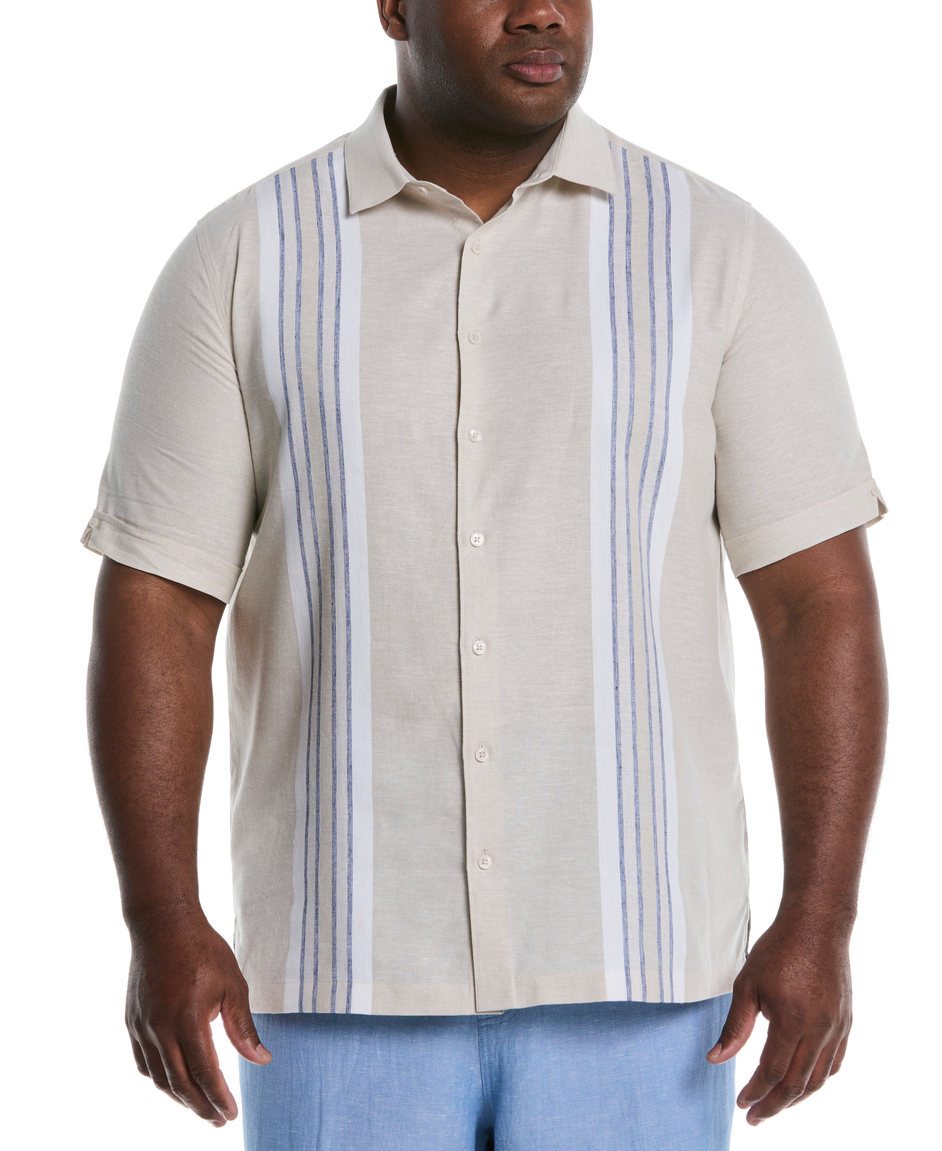 Big & Tall Engineered Stripe Panel Shirt