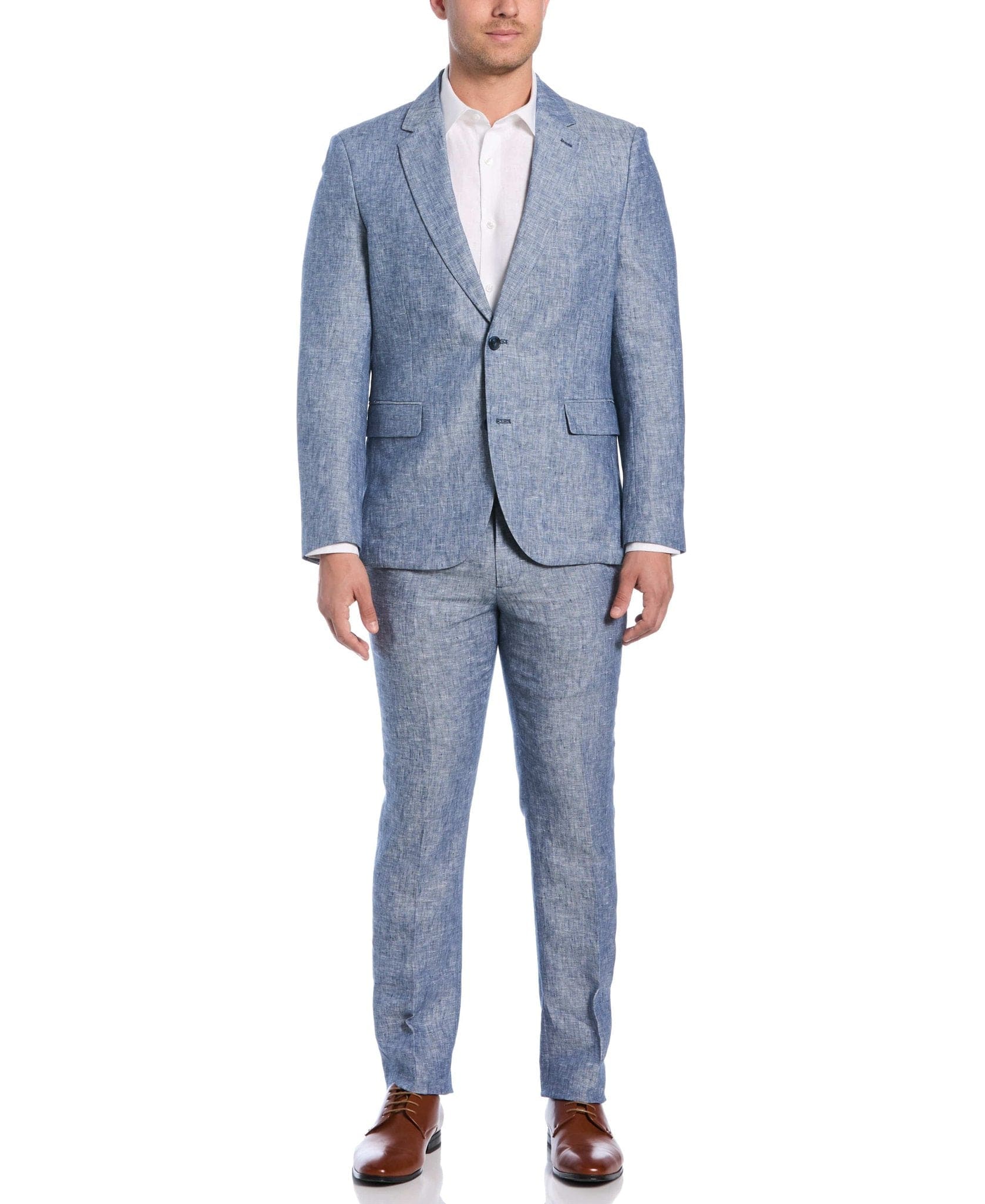 Delave Ensign Blue Linen Suit