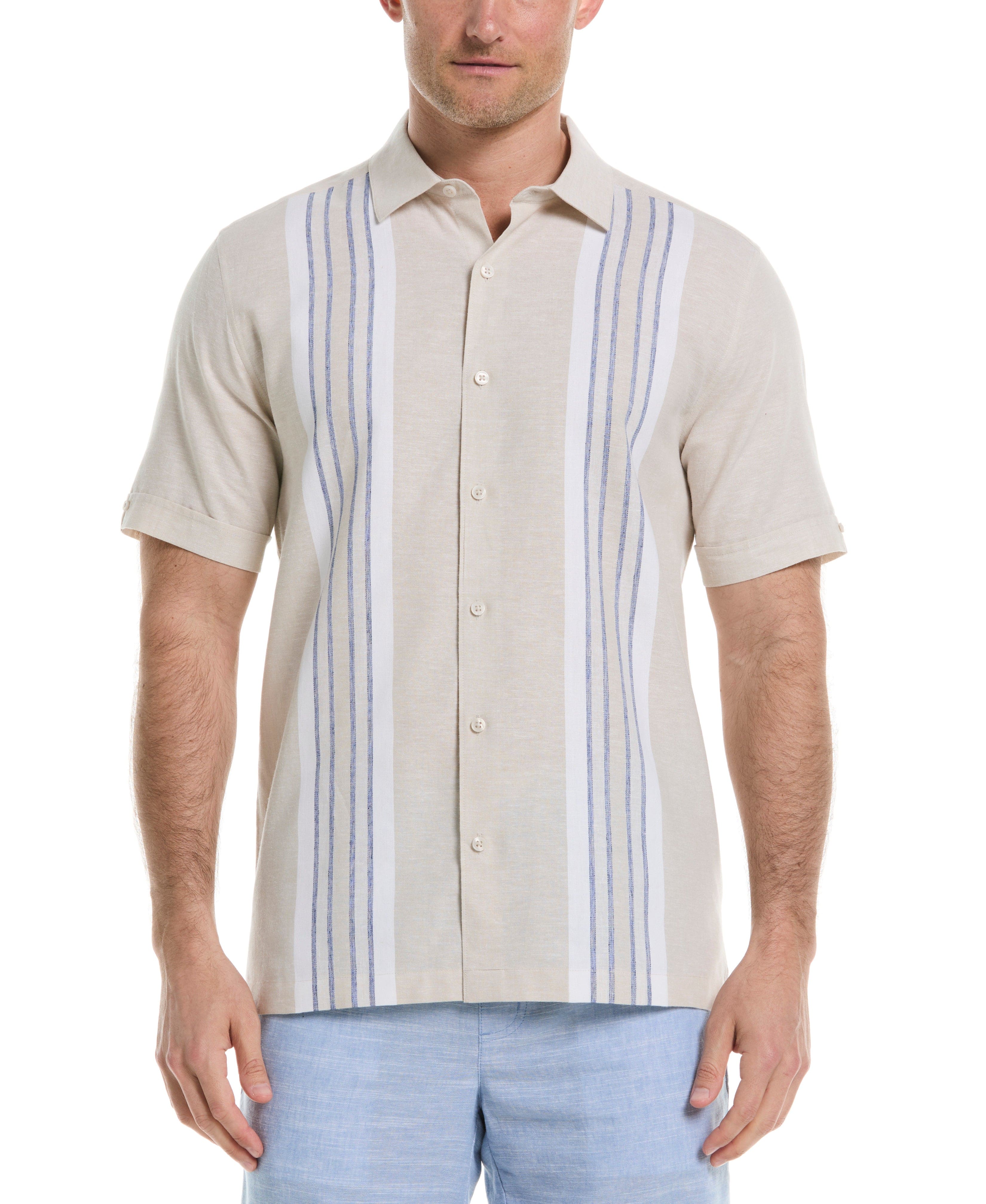 Engineered Stripe Panel Shirt