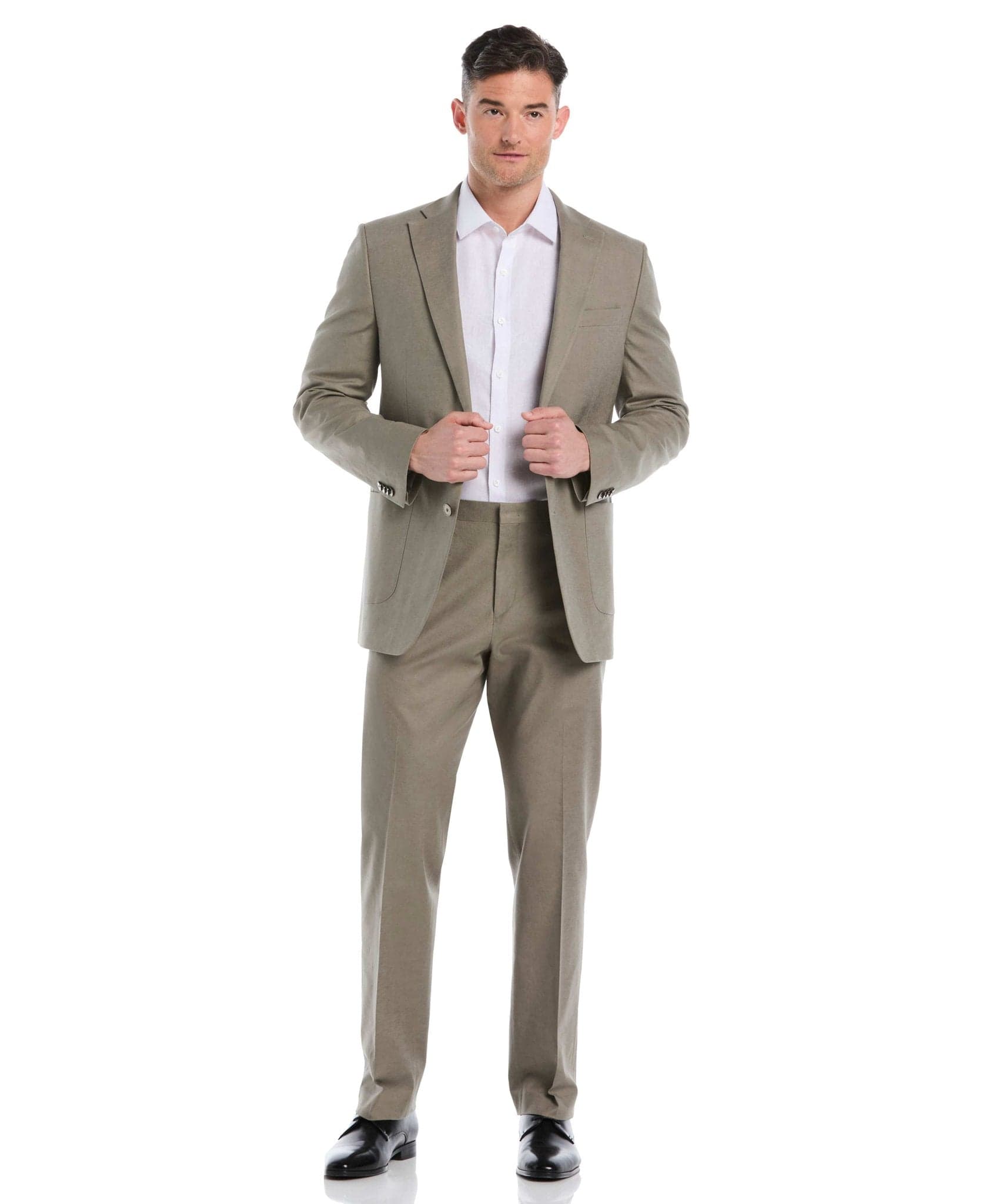 Linen Blend Burnt Olive Suit