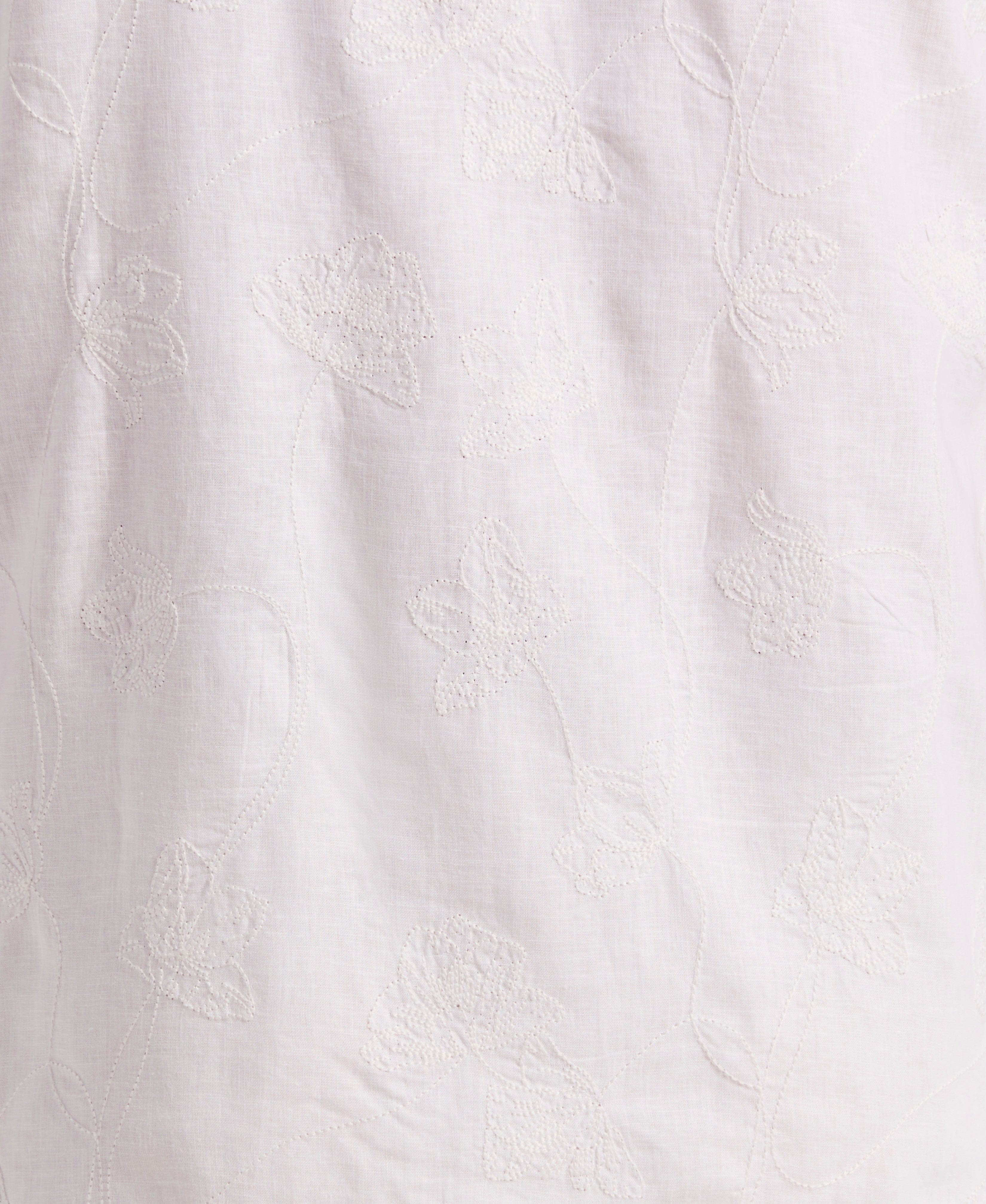 Linen Blend Floral Shifley Shirt