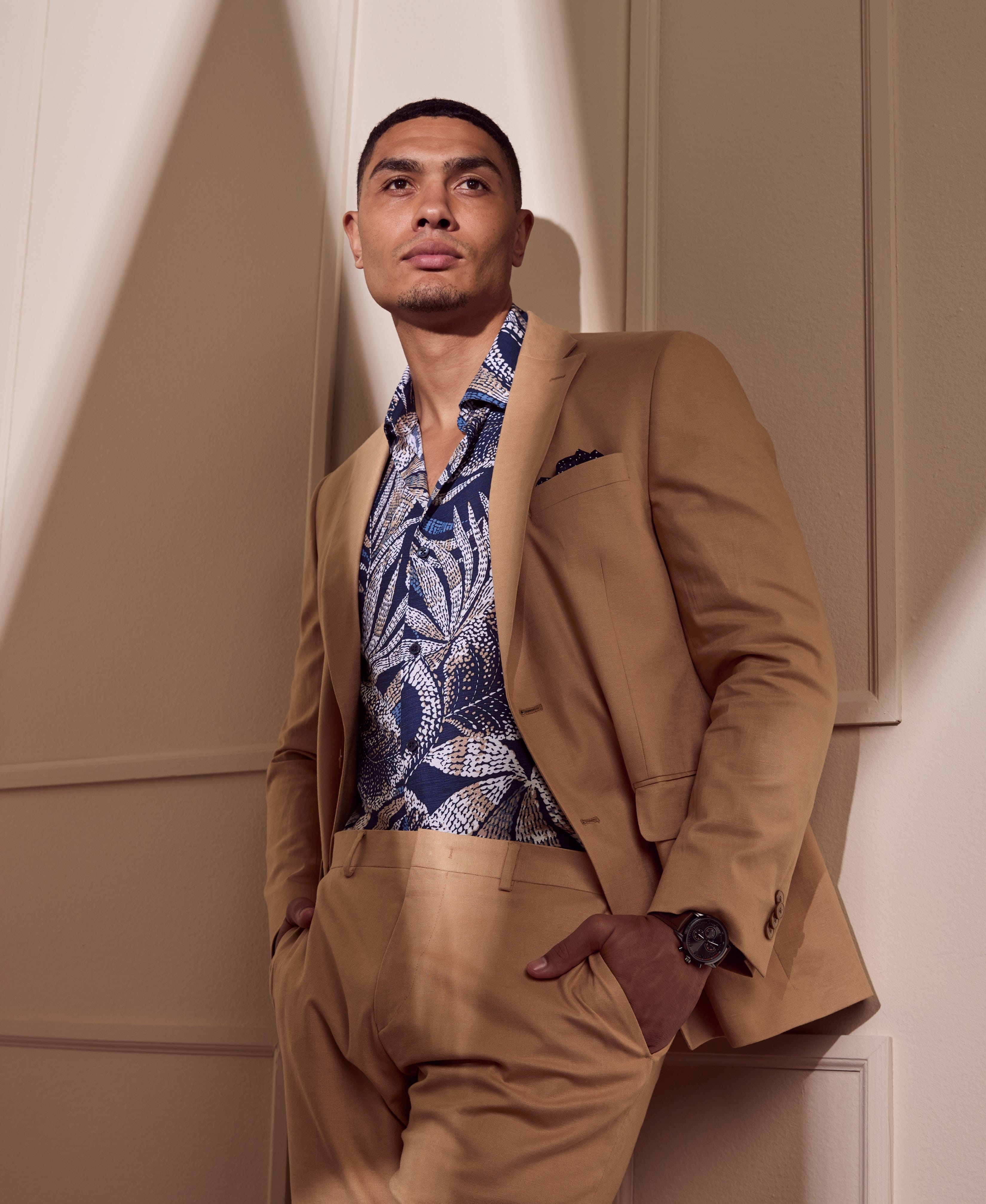 Linen Blend Suit Jacket