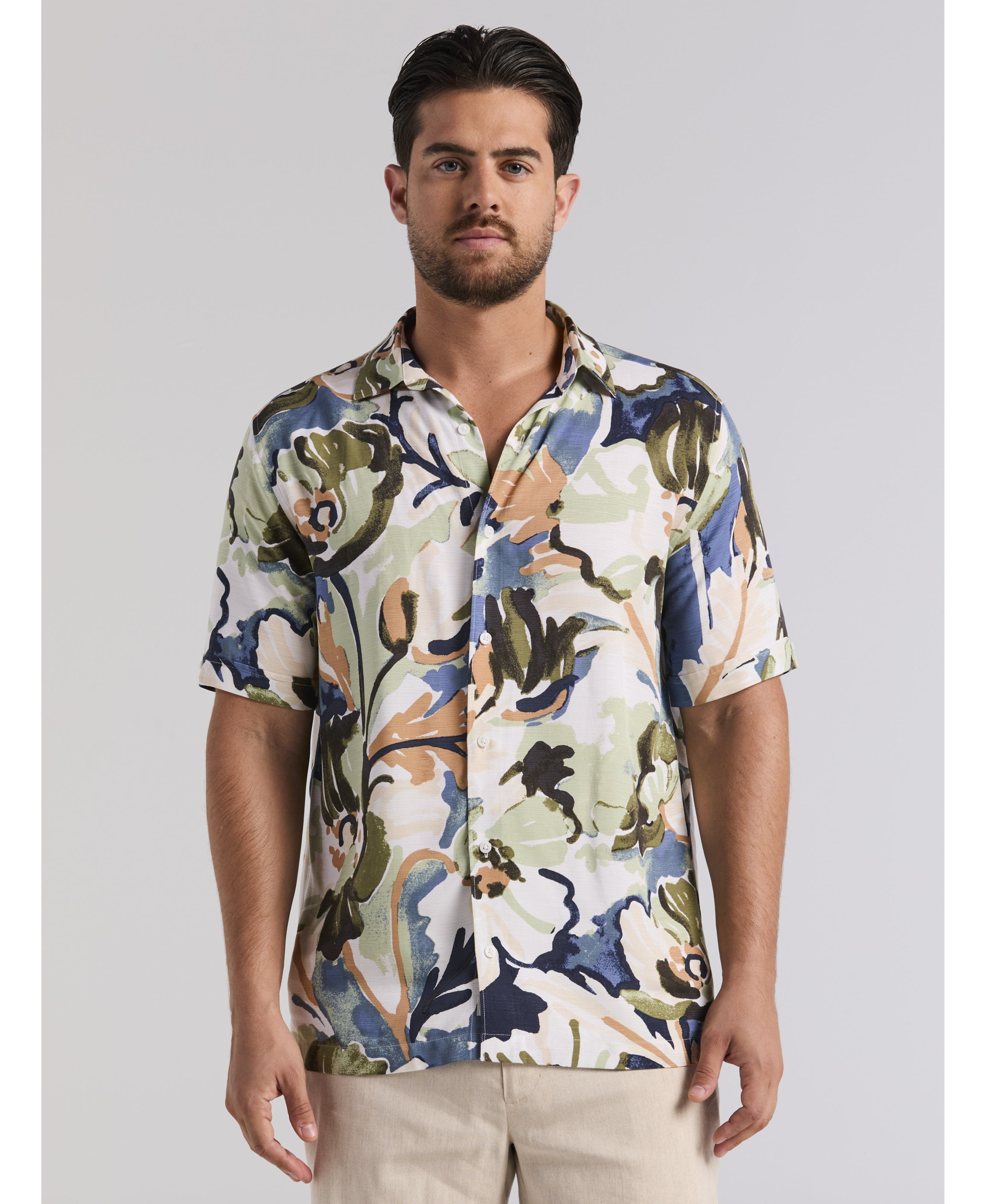 Watercolor Print Shirt