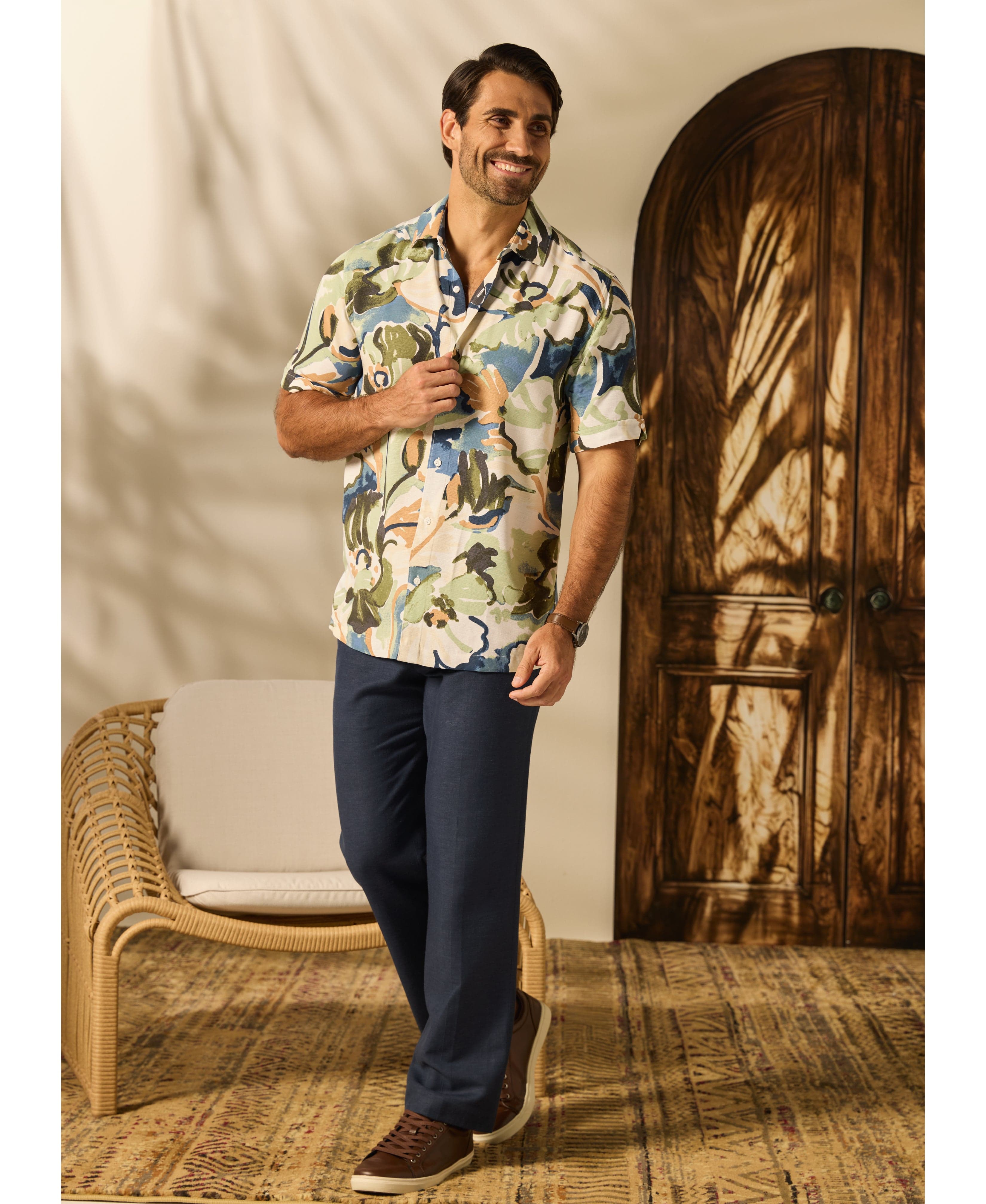 Watercolor Print Shirt